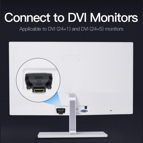 Адаптер Vention HDMI - DVI Black (ECDB0)