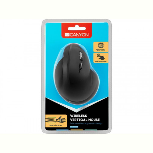 Миша бездротова Canyon CNS-CMSW16B Black USB