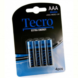 Батарейка Tecro Extra Energy Alkaline AAA/LR03 BL 4 шт