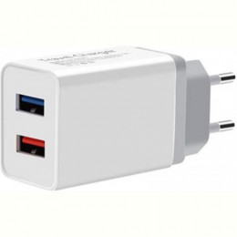 Мережевий зарядний пристрій XoKo WC-210 (2USB, 2.4A) White (WC-210-WH)