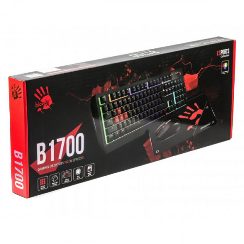 Комплект USB A4Tech Bloody B1700, чорний