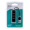 Концентратор Grand-X Travel 4хUSB2.0 Black (GH-403)