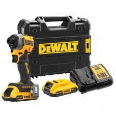 Шурупокрут ударний акумуляторний DeWalt XR Li-Ion 18В акб 2х2А·год 206Нм 3250об/хв 3800уд/хв кейс TSTAK, ЗП 0.95кг