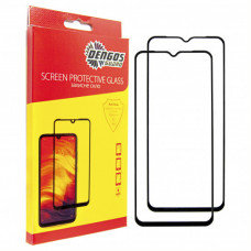 Захисне скло Dengos для Xiaomi Redmi A7 Pro Black Full Glue (DG-TG2P-102) 2 шт.