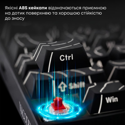 Дротова механічна клавіатура Ajazz NK68 V2 Red Switch (NK68-V2-R-BGY) Купити в Україні