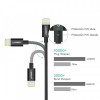 Кабель Ugreen US155 USB - Lightning, 2м, Black (80823)