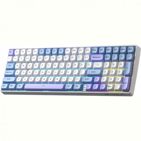 Клавіатура бездротова Aula S100pro Red Switch White/Blue (6948391205762)