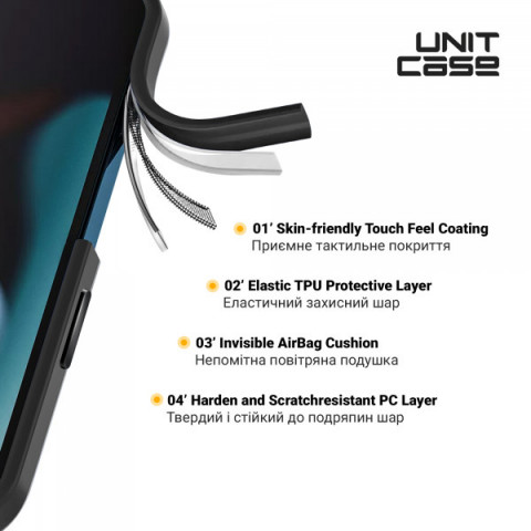 Чохол ArmorStandart Unit для Apple iPhone 14 Pro Max Black (ARM62484)