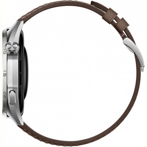 Смарт-годинник Huawei Watch GT 6 46mm Steel with Brown Composite Leather Strap (55020FTW)