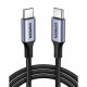 Кабель Ugreen US316 USB-C - USB-C, 1.5м, Gray (70428)