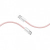 Кабель Promate USB Type-C - USB Type-C (M/M), 3 A, 60 W, 2 м, EcoLine-CC200 Pink (ecoline-cc200.pink)