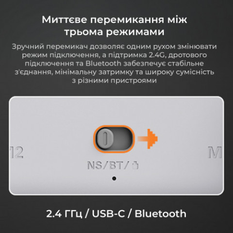 Геймпад Ajazz GP100 RGB White