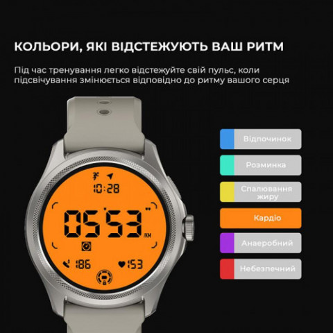 Смарт-годинник Mobvoi TicWatch Pro 5 GPS (WH12088) Sandstone (P3170000400A_SAND)