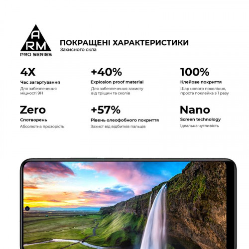 Захисне скло Armorstandart Pro для Xiaomi Redmi Note 11 Black, 0.33mm (ARM60458)