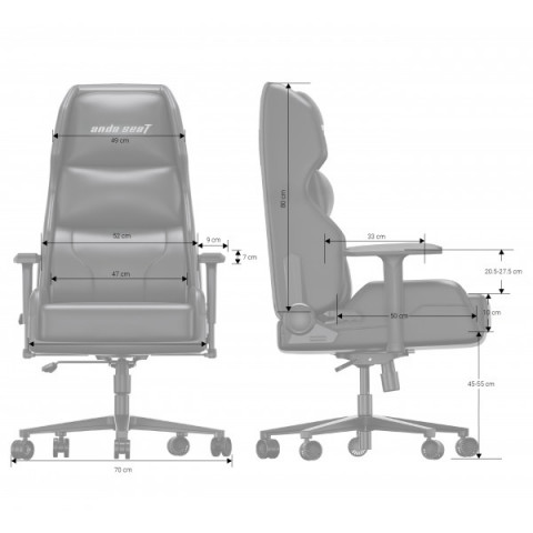 Крісло ігрове Anda Seat X1 Gaming Sofa Black PVC (AD-W-SF01-04-B-PV) Купити в Україні