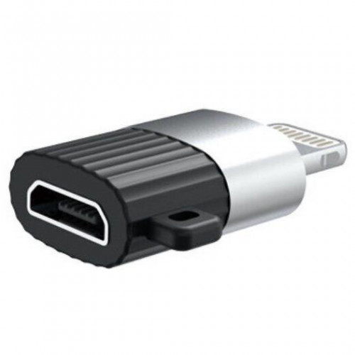 Адаптер XO NB149B micro USB-Lightning (F/M) Black (XO-NB149B-BK)