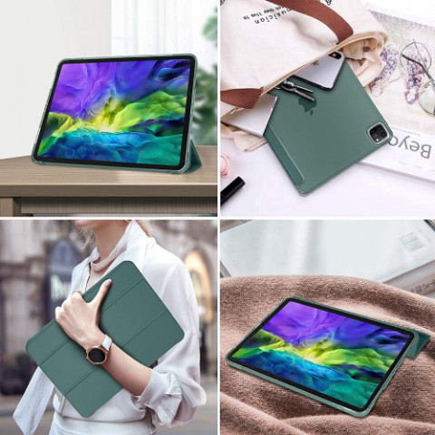 Чохол-книжка BeCover Tri Fold Hard для Apple iPad Air 13" M2 2024 Dark Green (711723)