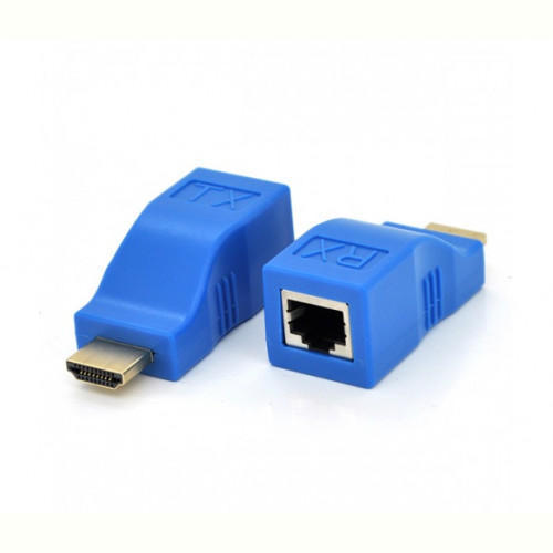 Адаптер Voltronic (YT-SCPE HDMI-30m720P/14662) HDMI-RJ-45 Blue