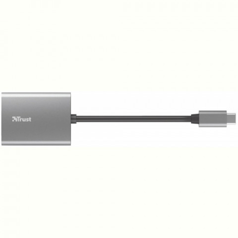 Кардрідер Trust Dalyx Aluminium USB Type-C Grey (24136)