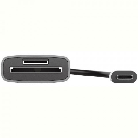 Кардрідер Trust Dalyx Aluminium USB Type-C Grey (24136)