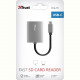 Кардрідер Trust Dalyx Aluminium USB Type-C Grey (24136)