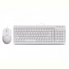 Комплект (клавіатура, мишка) A4Tech F1512 White USB