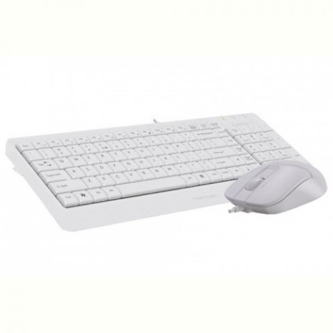 Комплект (клавіатура, мишка) A4Tech F1512 White USB