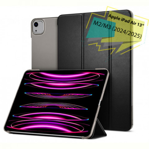 Чохол BeCover Tri Fold Hard для Apple iPad Air 13" M2 2024 Black (711471)