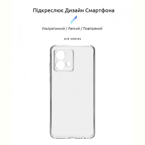 Чохол-накладка Armorstandart Air для Motorola Moto G84 Camera cover Transparent (ARM70886)