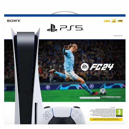 Ігрова приставка Sony PlayStation 5 Ultra HD Blu-Ray + гра EA Sports FC 24