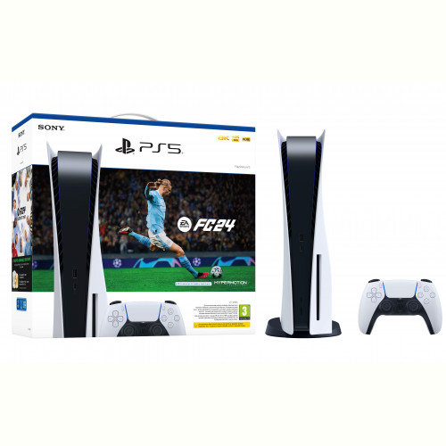 Ігрова приставка Sony PlayStation 5 Ultra HD Blu-Ray + гра EA Sports FC 24