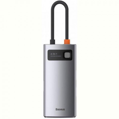 Концентратор USB-C Baseus Metal Gleam Series 4in1 Gray (CAHUB-CY0G)