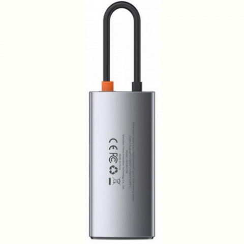 Концентратор USB-C Baseus Metal Gleam Series 4in1 Gray (CAHUB-CY0G)