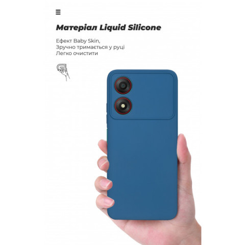 Чохол ArmorStandart ICON для ZTE Blade A34 Camera cover Blue (ARM78957)