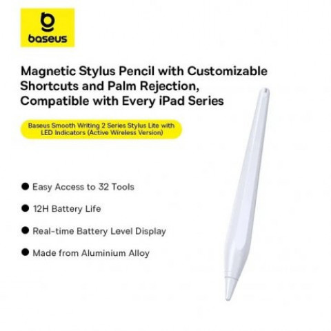 Стілус Baseus Smooth Writing 2 Wireless для iPad Moon White (P80015802213-03)