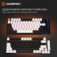 Дротова механічна клавіатура GamePro MK160 V2 Warden QLAB Sakura Black (MK160-V2-B-QS) Купити в Україні