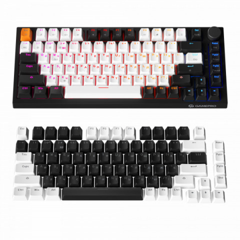 Дротова механічна клавіатура GamePro MK160 V2 Warden QLAB Sakura Black (MK160-V2-B-QS) Купити в Україні