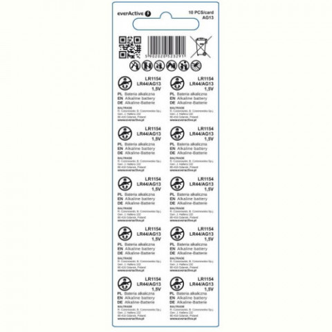 Батарейка everActive LR44 BL 10шт