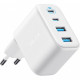 Мережевий зарядний пристрій Anker Zolo Charger 50W, 2xUSB-C, 2xUSB-A, White (A121EG21)