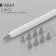 Чохол TPU Goojodoq для наконечника стілус Apple Pencil (1-2 покоління) (8шт) Grey (1005001835985075G)