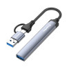Концентратор СolorWay USB-A/USB-C 4-в-1 USB2.0х2/USB3.0/USB-C2.0 (CW-HUB06)