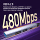 USB-хаб СolorWay USB Type-A/USB Type-C 4-в-1 (CW-HUB06)