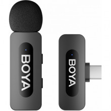 Бездротовий петличний мікрофон BOYA BY-V10 Type-C Black