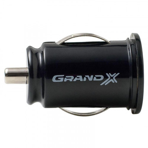 Автомобільний зарядний пристрій Grand-X (2xUSB 2.1A) Black (CH-02)