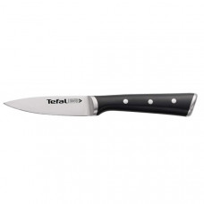 Кухонний ніж для чищення овочів Tefal Ice Force, 9см, нержавіюча сталь, пластик, чорний