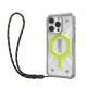 Чохол-накладка+ремінець Urban Armor Gear Pathfinder Clear Magsafe для Apple iPhone 16 Pro Active Neon Lanyard (1144641BV01)