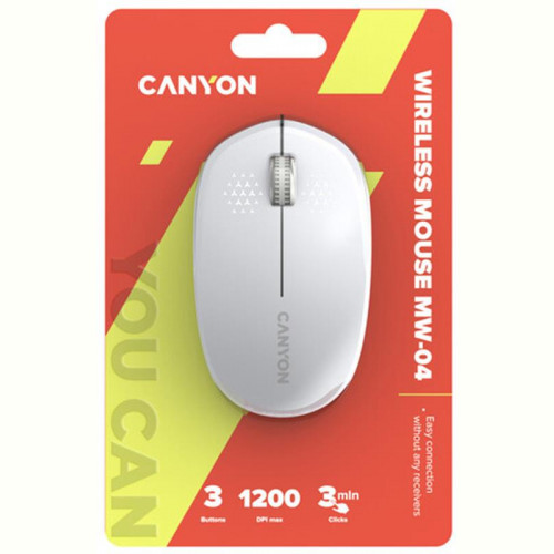 Миша бездротова Canyon MW-04 Bluetooth White (CNS-CMSW04W)