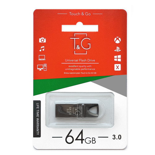 Флеш-накопичувач USB3.0 64GB T&G 117 Metal Series Black (TG117BK-64G3)