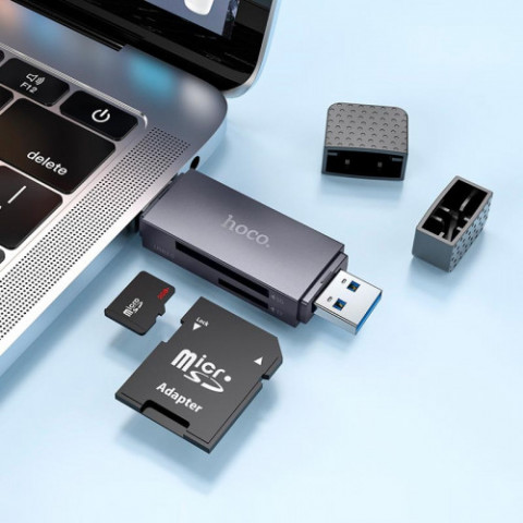 Кардрідер Hoco HB45 Spirit 2-in-1 USB-USB Type-C 3.0 Black (6942007620529)