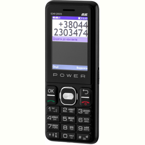 Мобiльний телефон 2E E240 2023 Dual Sim Black (688130251068)